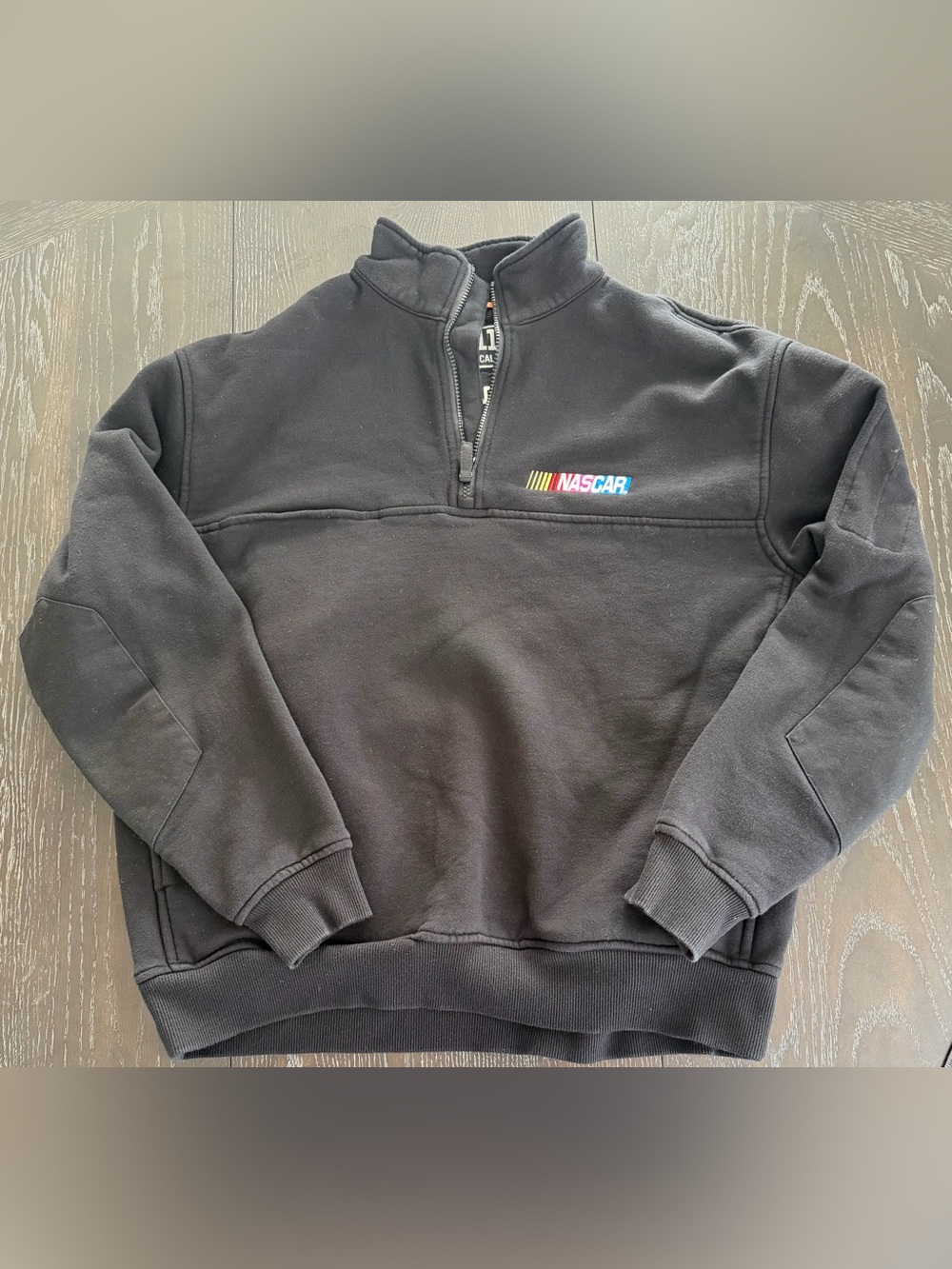 Nascar 5.11 Tactical Black Quarter-Zip Pullover with Multicolor Logo